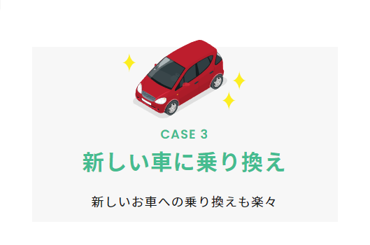 新しい車に乗り換え