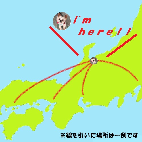 富山県周辺の地図